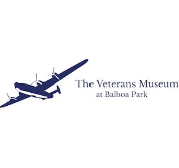 The Veterans Museum At Balboa Park logo.