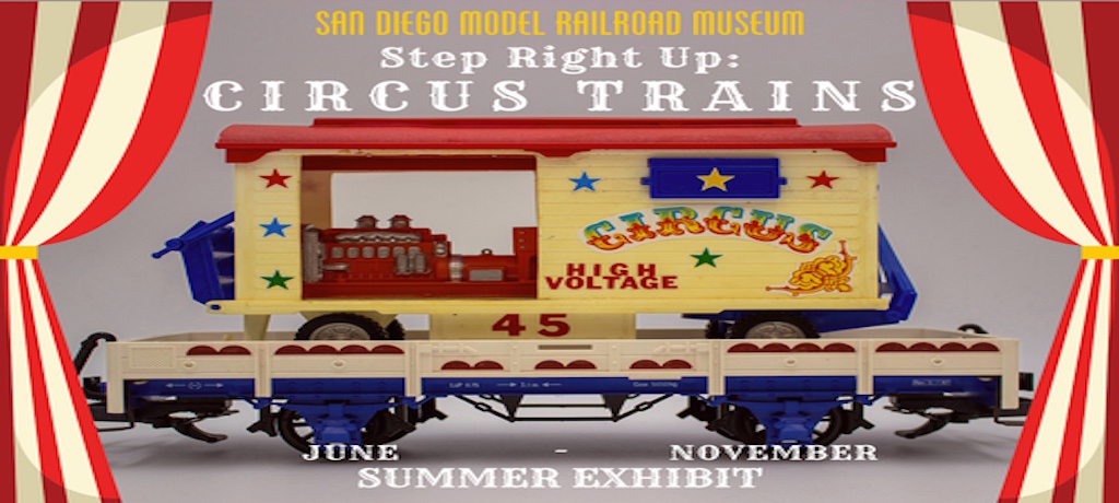 Step Right Up: Circus Trains exhibition poster