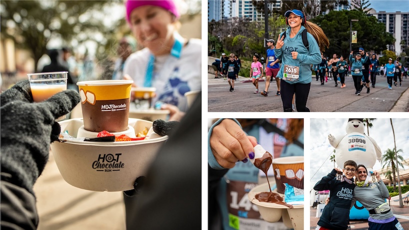 photoset of people from the Hot Chocolate run
