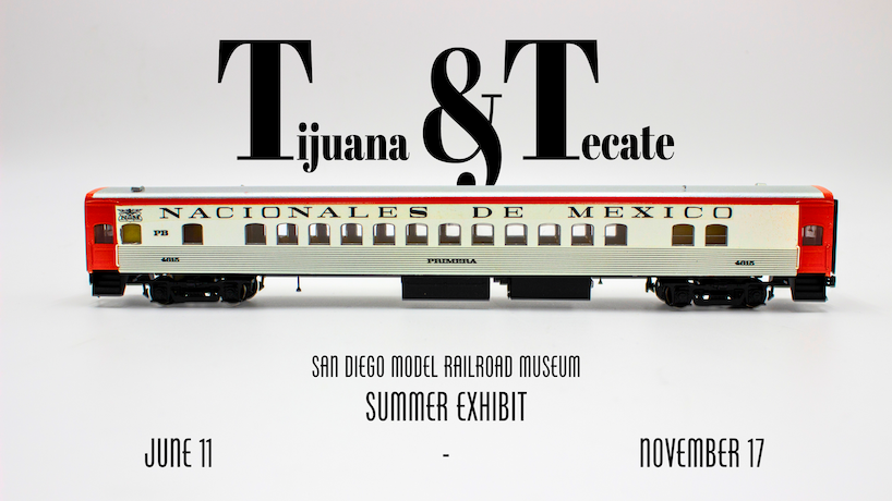 Tijuana and Tecate written above a model train