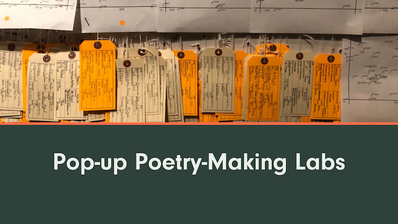 pop-up poetry-making labs