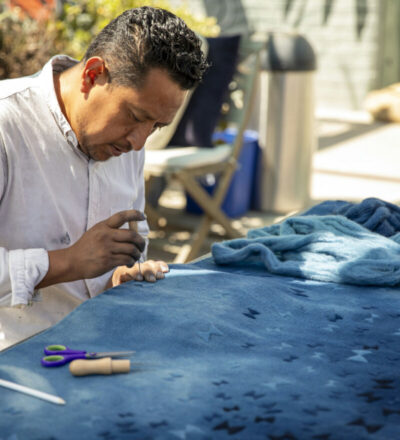 Person sewing